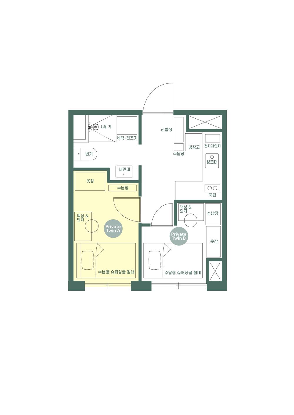 Sub unit floor plan Image