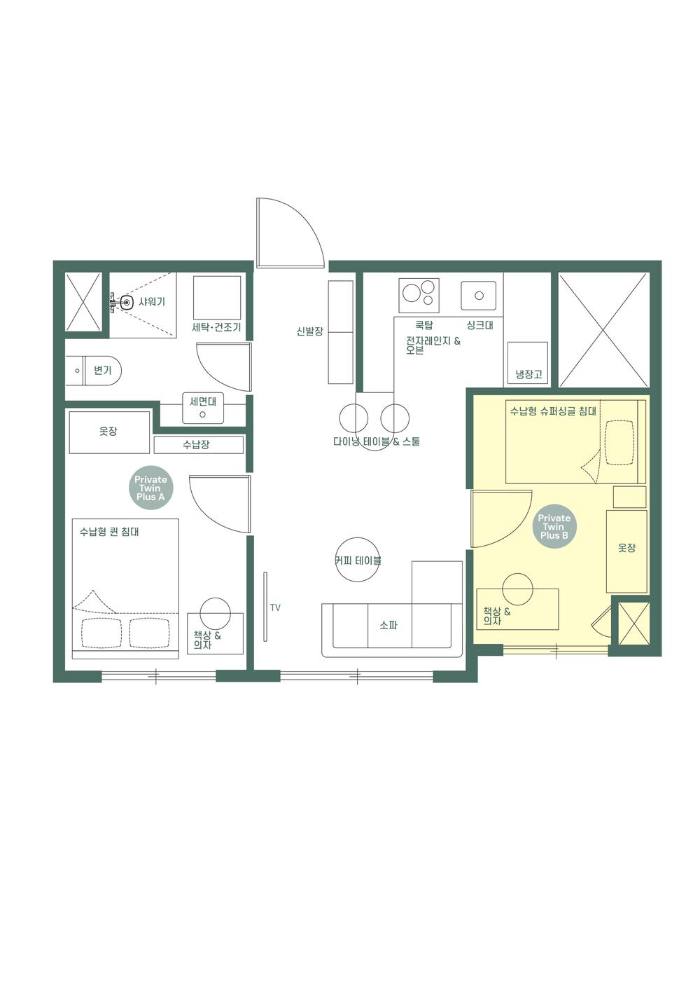 Sub unit floor plan Image
