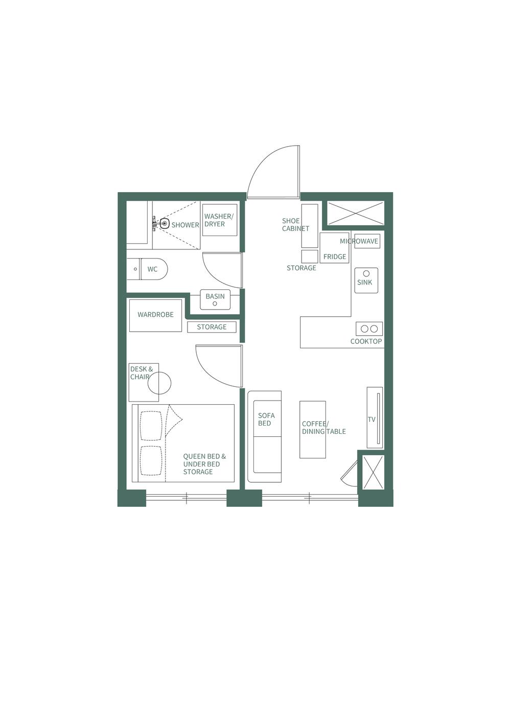 Sub unit floor plan Image