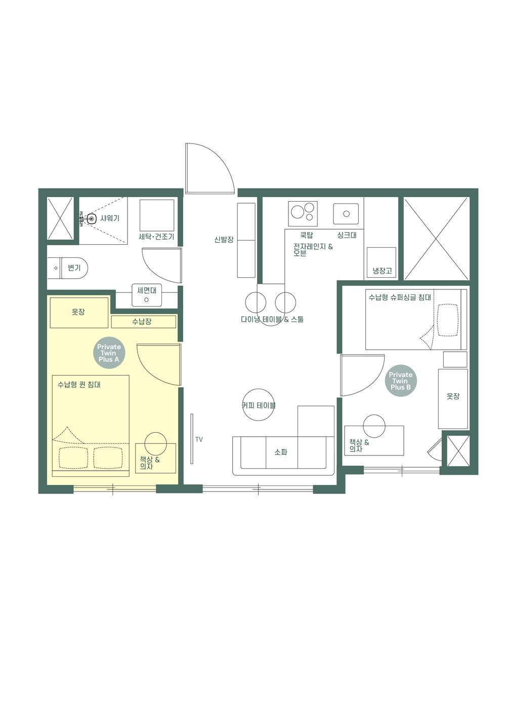 Sub unit floor plan Image