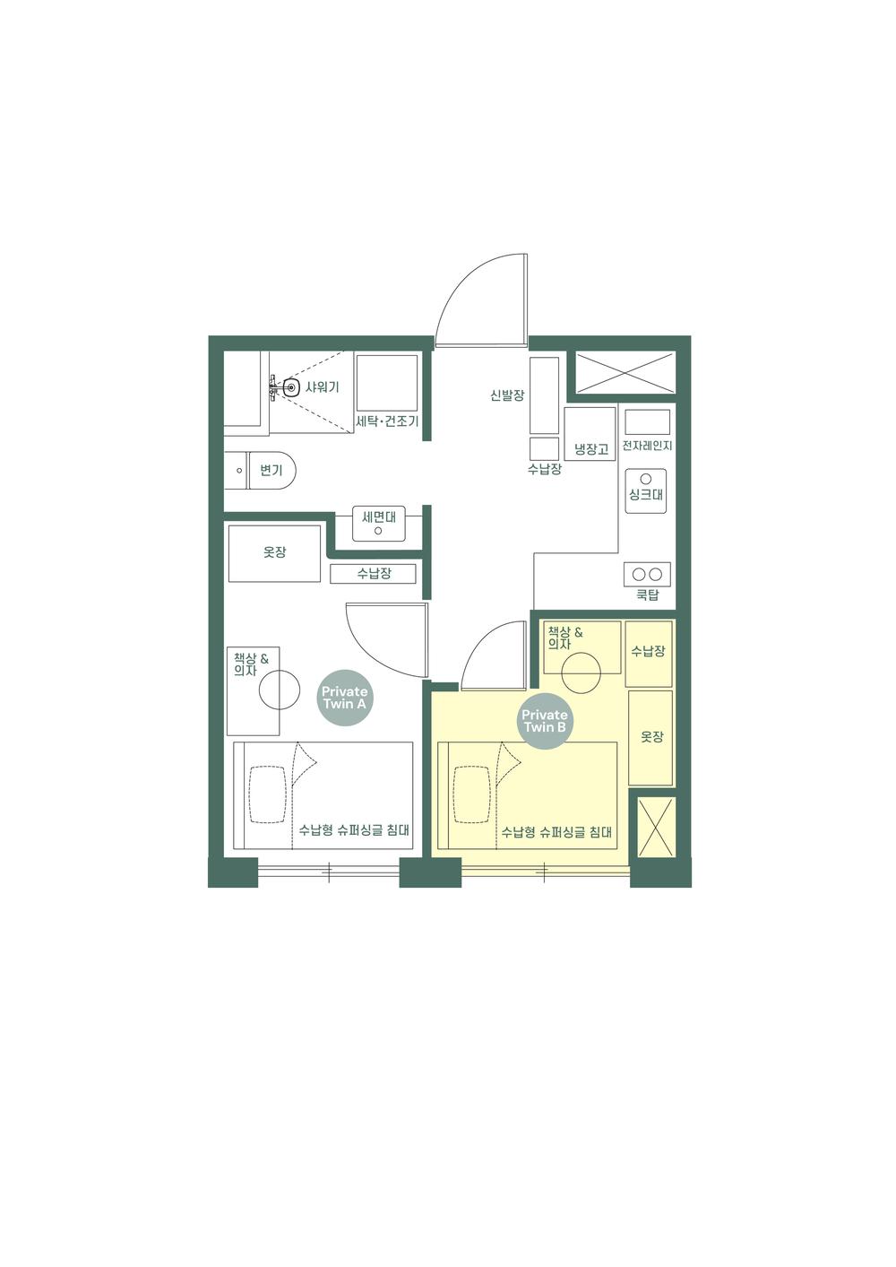 Sub unit floor plan Image
